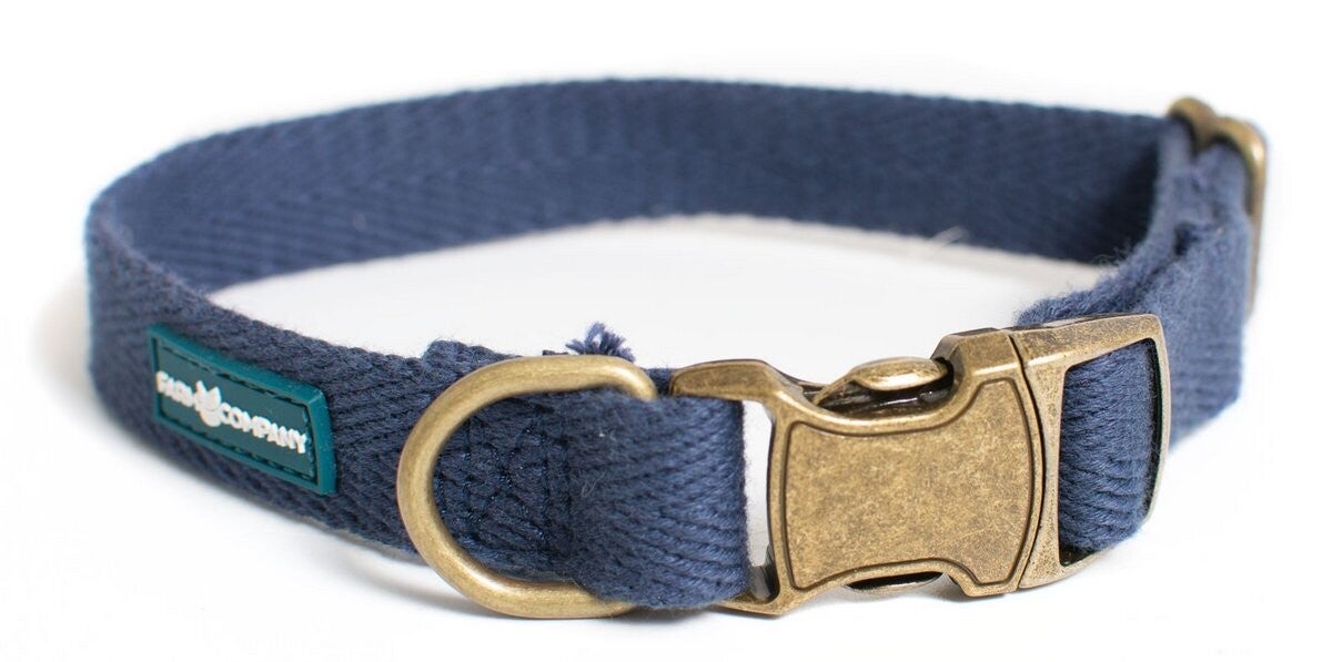 Verstelbare ECO halsband - Blauw - Farm Company