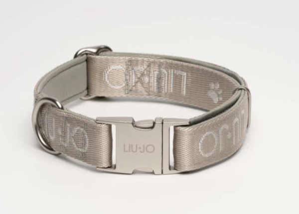LIU-JO Jacquard halsband met logo en pootjes (PW5202) Caramel