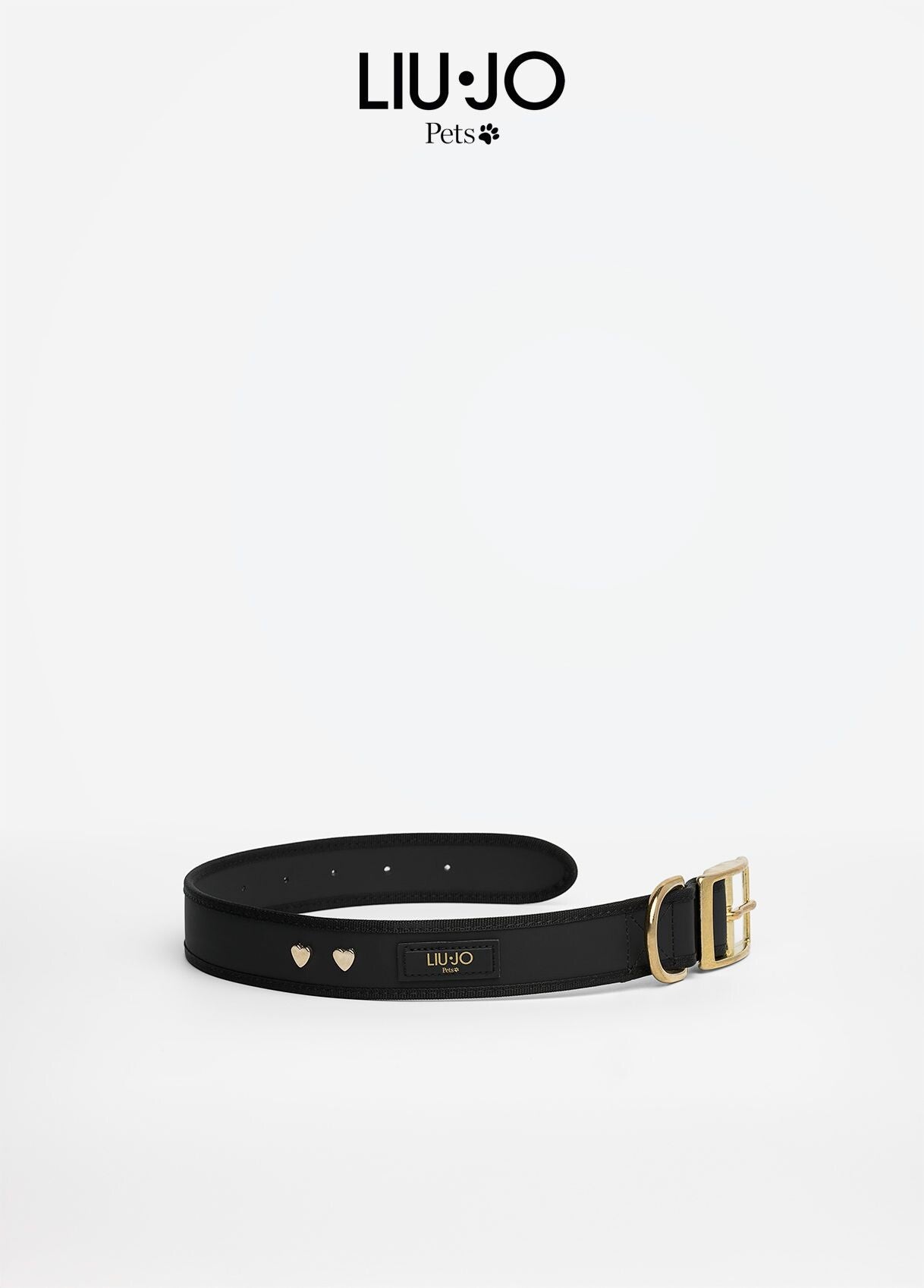 LIU-JO Halsband met Hartvormige Studs (PC0206) -  in zwart of Panna (roomwit)