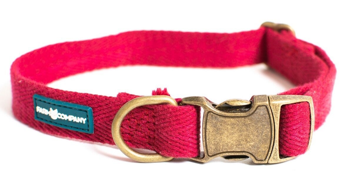 Verstelbare ECO halsband - Rood - Farm Company