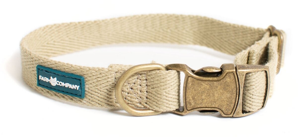 Verstelbare ECO halsband - Taupe - Farm Company