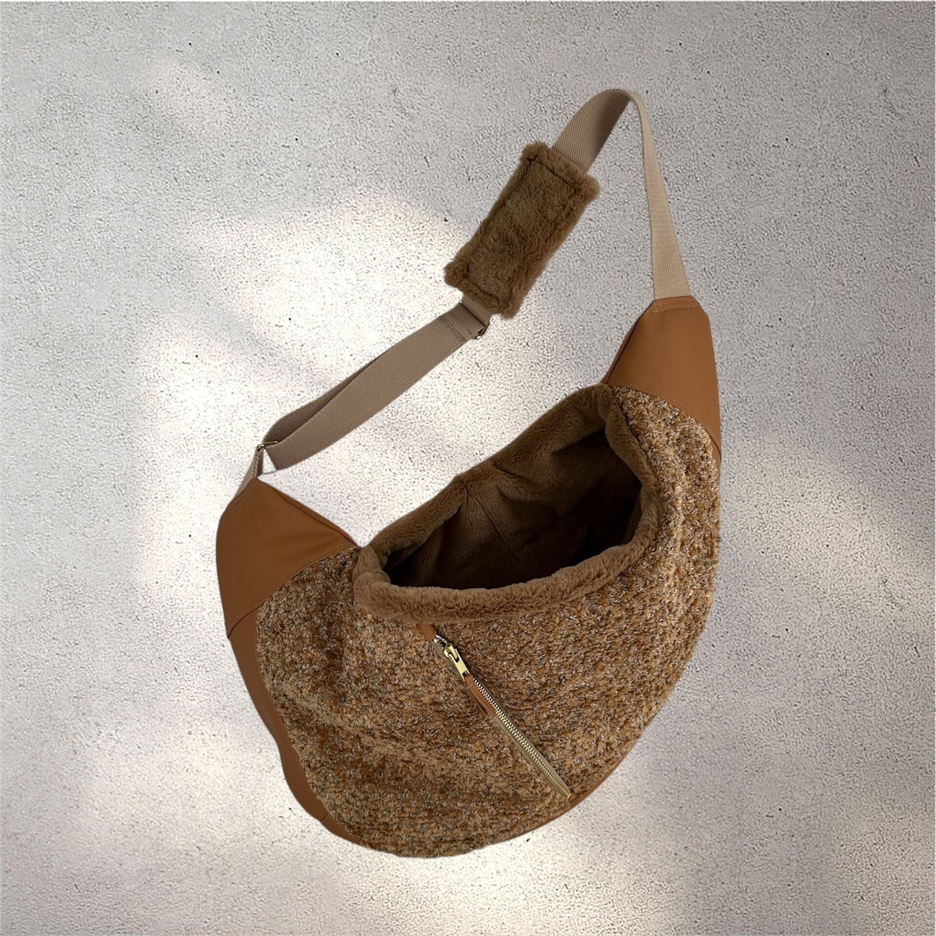 FIFI'S DOG FASHION - LUNO Bag Curl Cognac