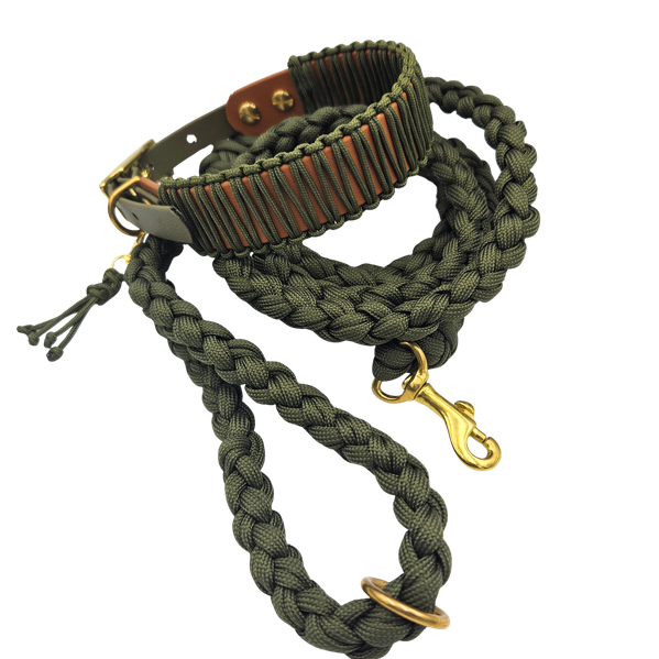 NOX halsband - Olive Brown
