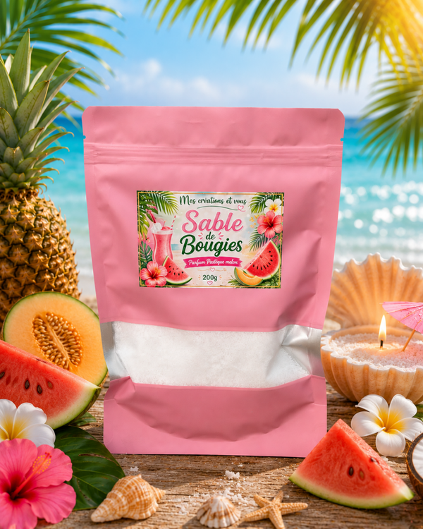 Sable de bougie - Pastèque melon