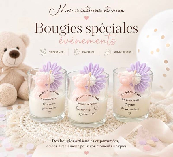 Bougie spéciale ours