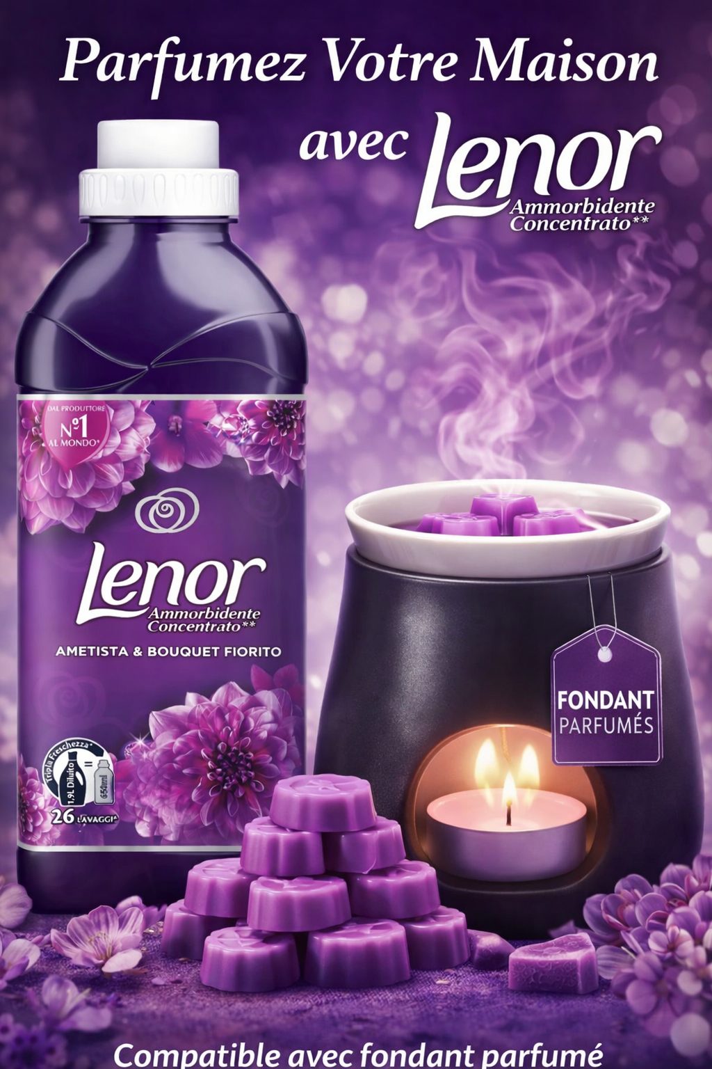 Lenor Améthyste et Floral