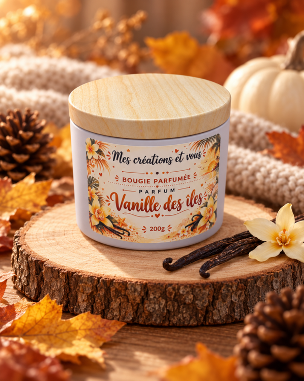 Bougie Vanille des îles