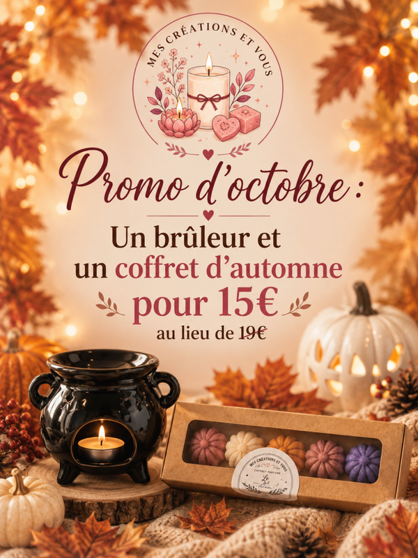 Promo brûleur et coffret d’automne