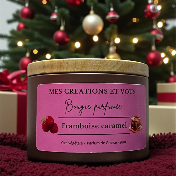 Bougie Framboise et caramel