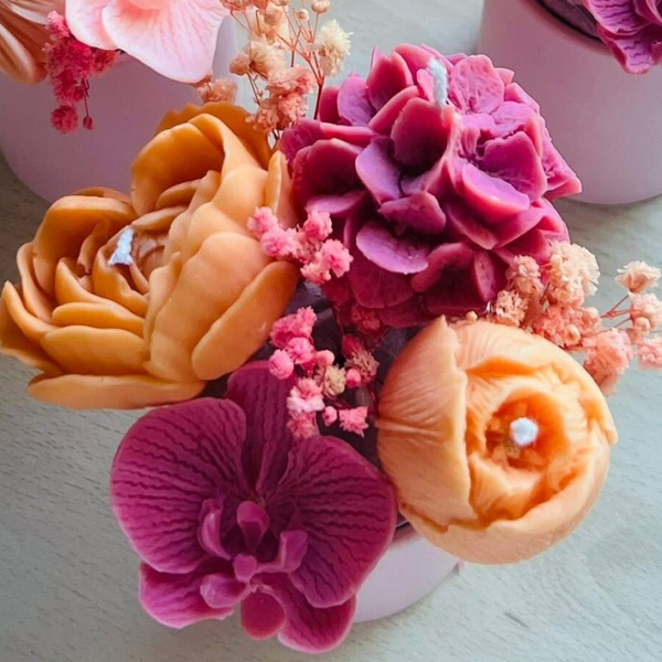 Montage 3 Tons fuchsia et orange