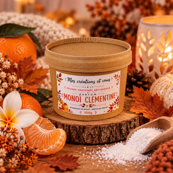 Poudre parfumée Monoï clémentine