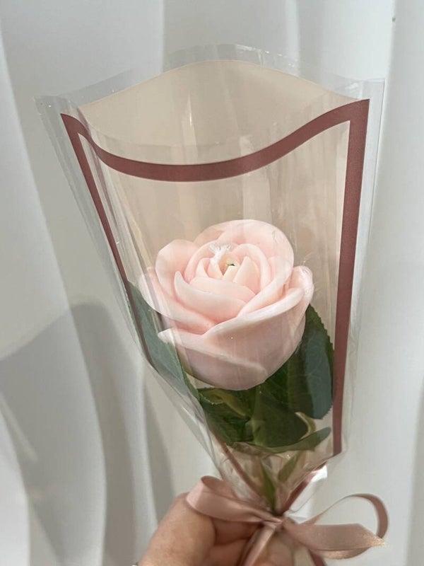 Grande rose - Rose pâle Monoï