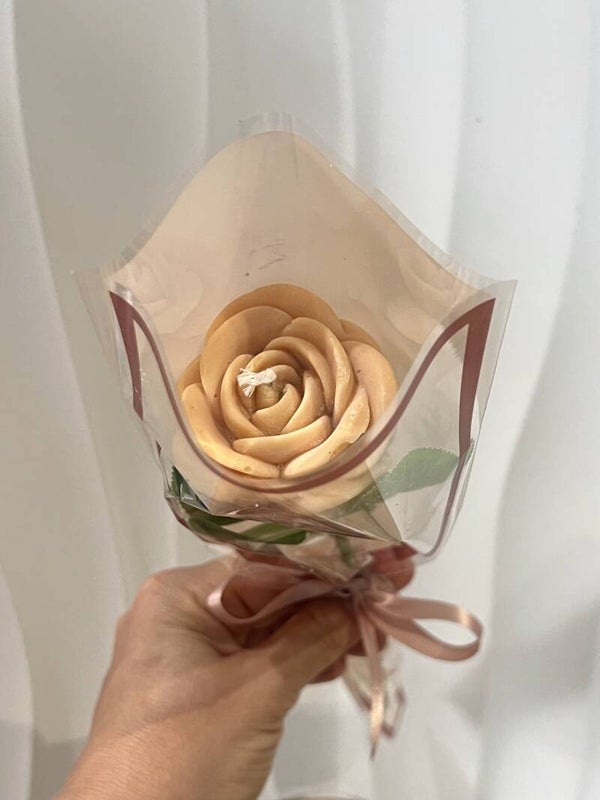 Grande rose - Beige Monoï
