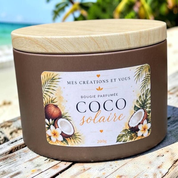 Bougie Coco solaire