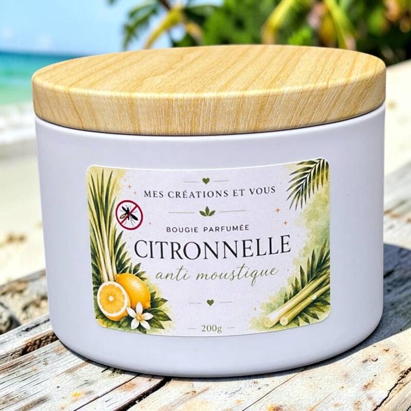 Bougie à la citronnelle