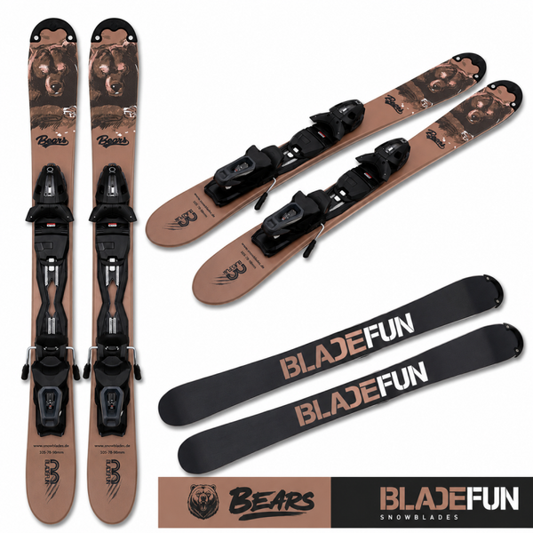 Snowblades Model 2027 Bear 99cm + Tyrolia Power 11 Grip&Walk ski-binding.