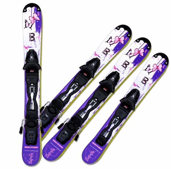 Snowblades Model 2027 Butterfly 99cm + Tyrolia Power 11 Grip&Walk ski-binding.