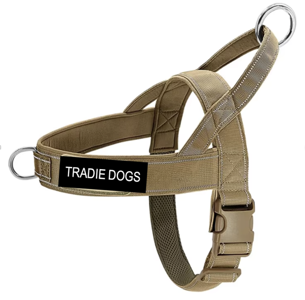Tradie Dogs Khaki Working Dog Harness