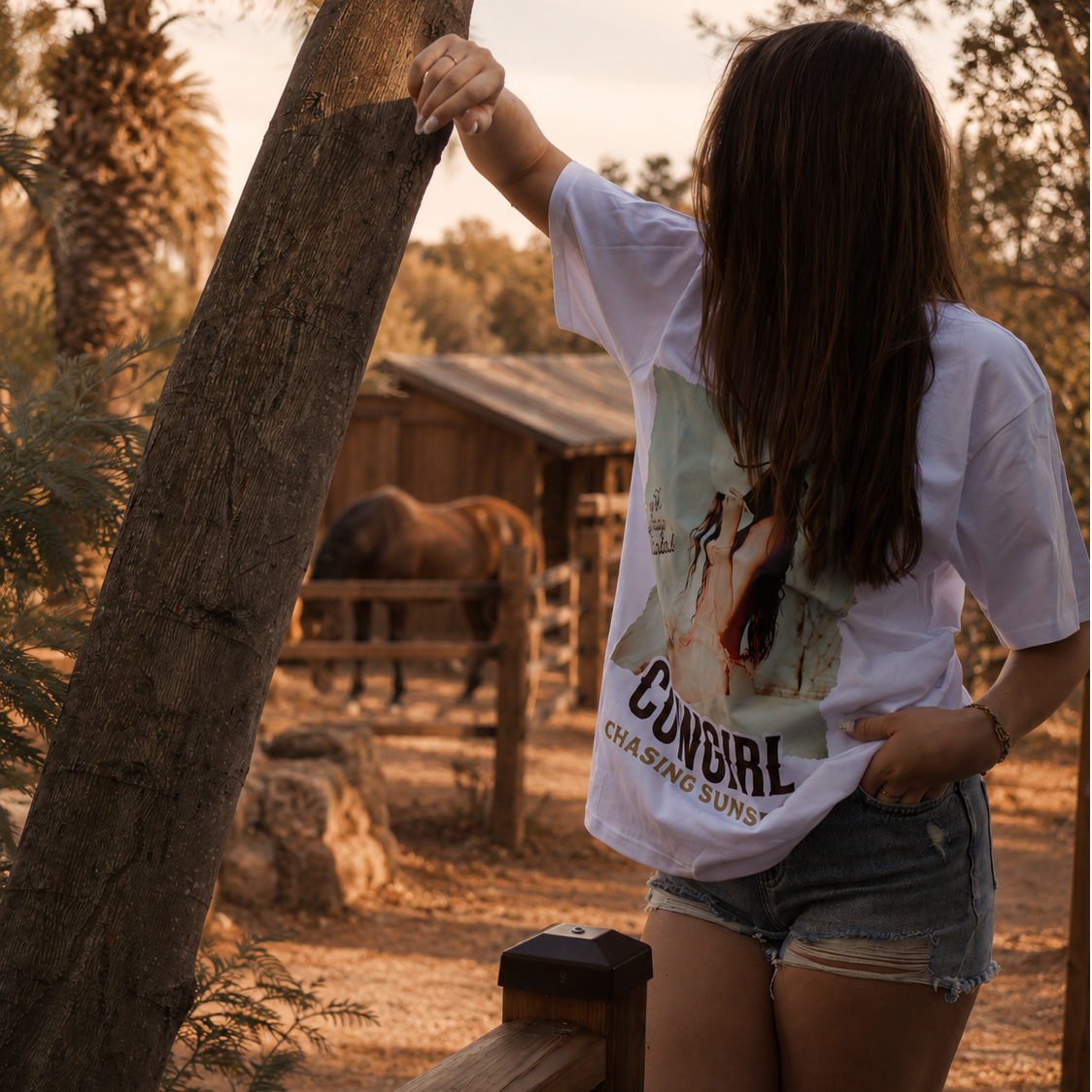 Cowgirl chasing sunsets
