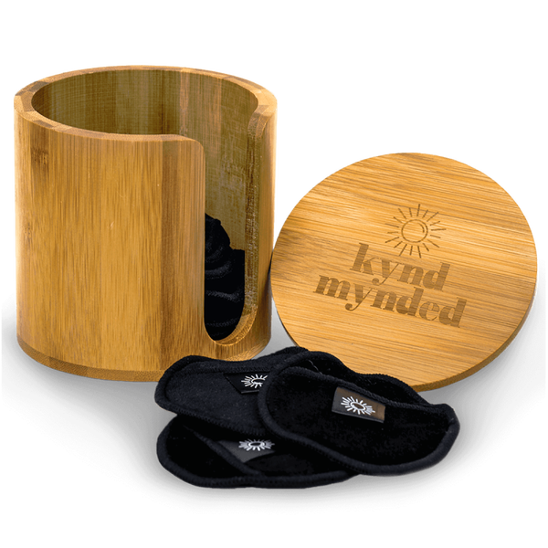 Kynd Mynded Bamboe Wattenschijfjes Houder (ex Wattenschijfjes)