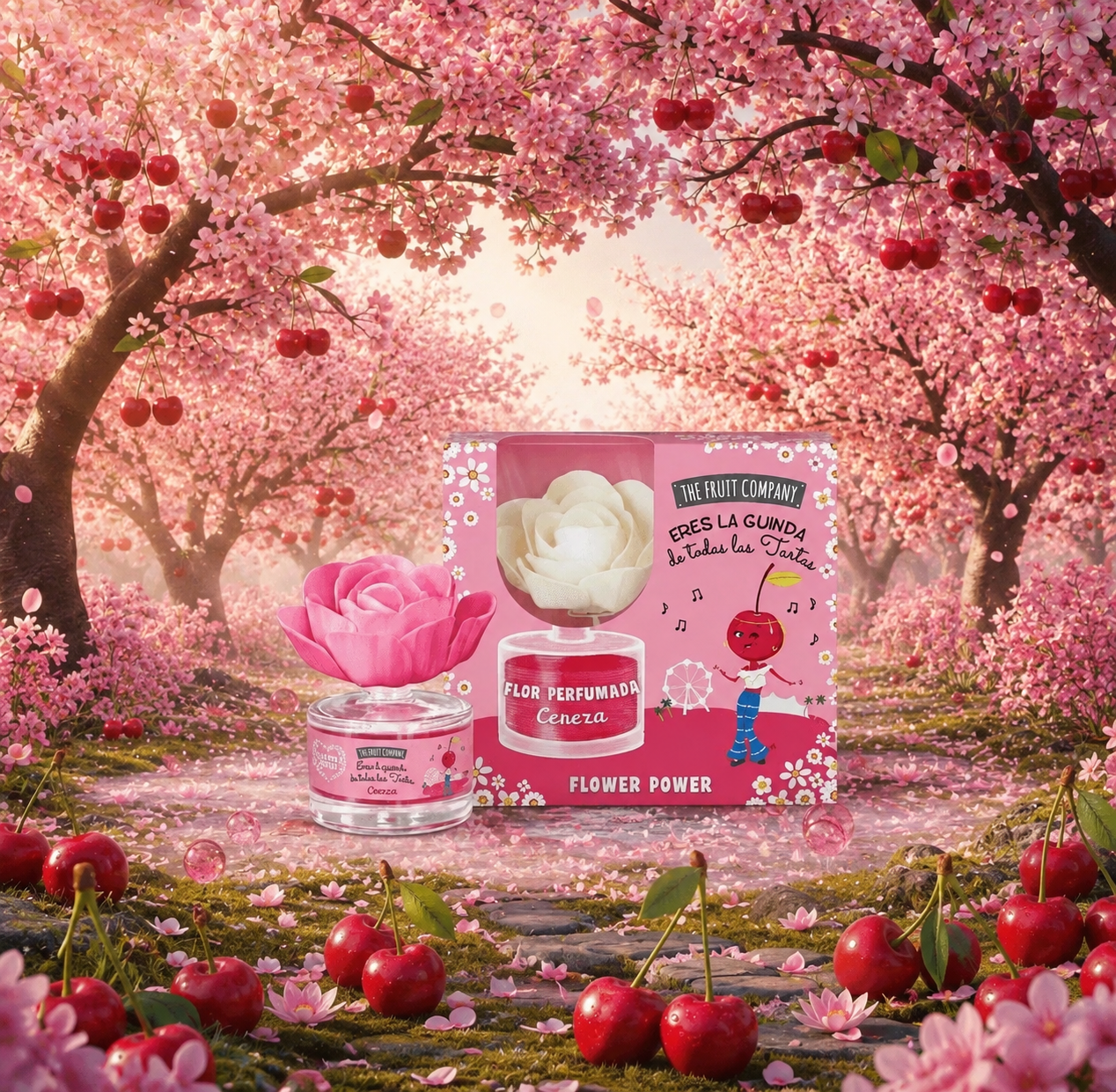 Rose d'ambiance Cerise