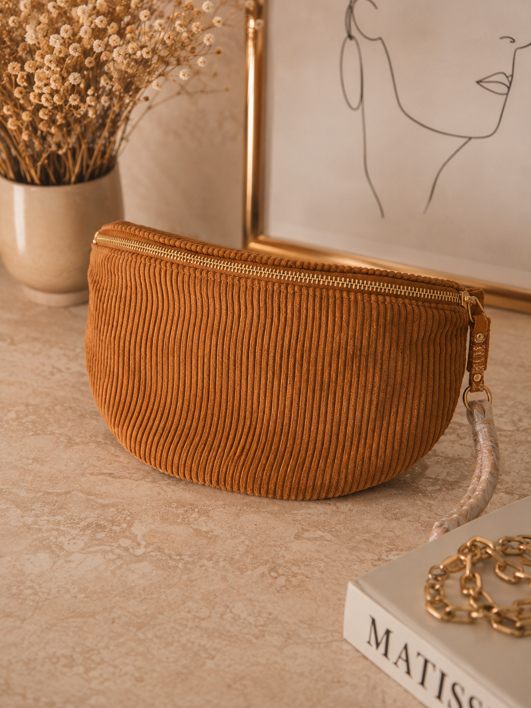 Sac banane camel