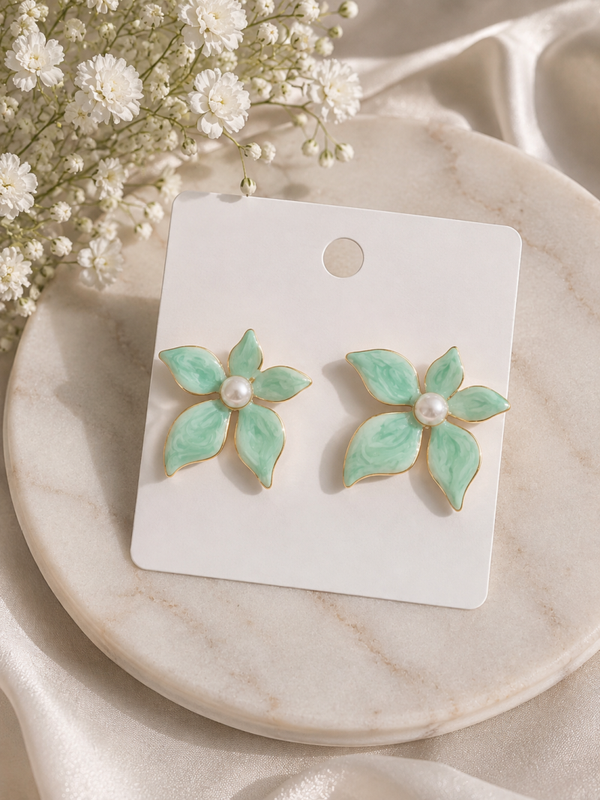 Boucles d'oreilles bleu