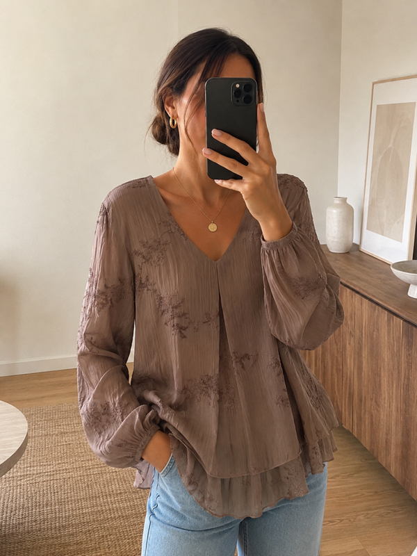 Blouse marron
