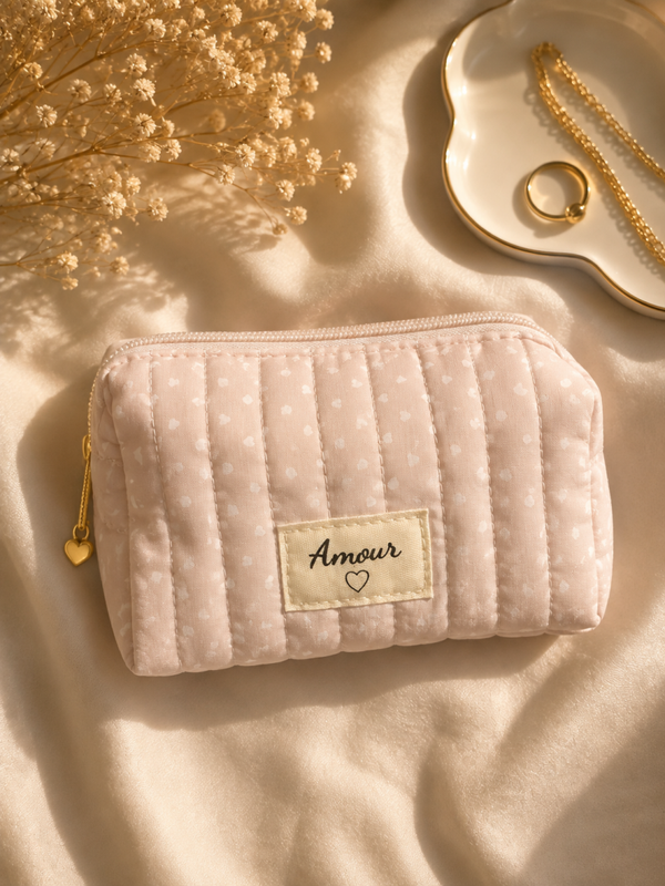 Pochette Amour rose