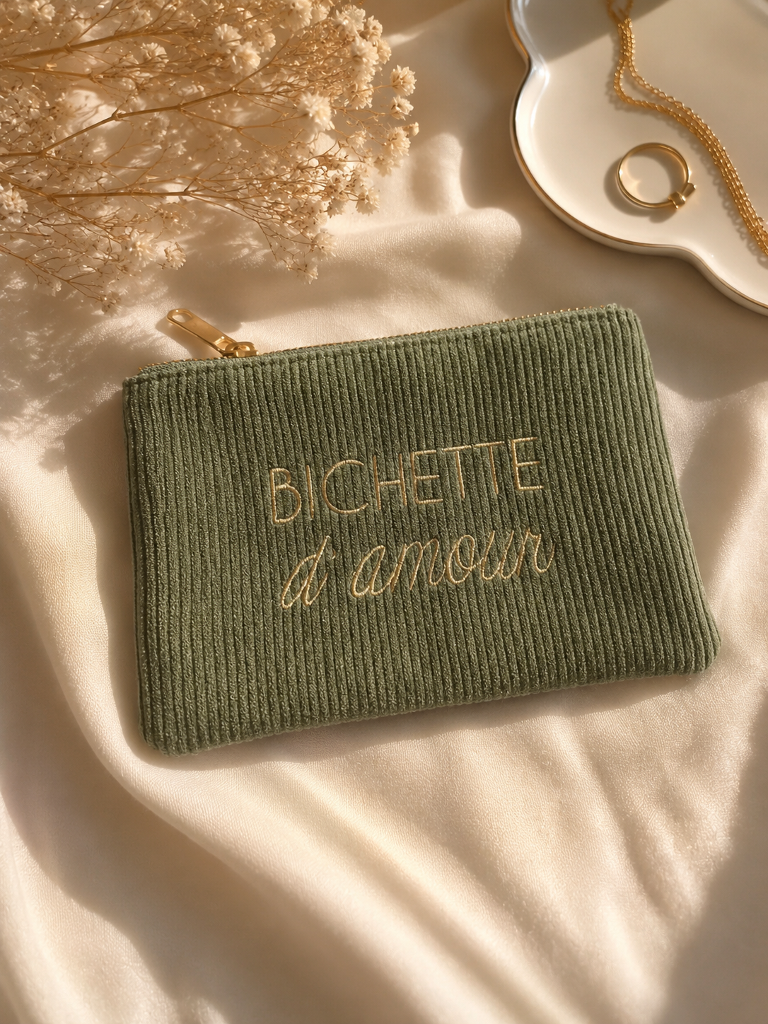 Pochette Bichette kaki