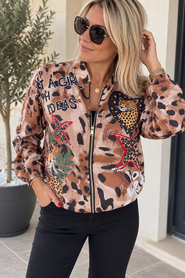 Veste légère léopard