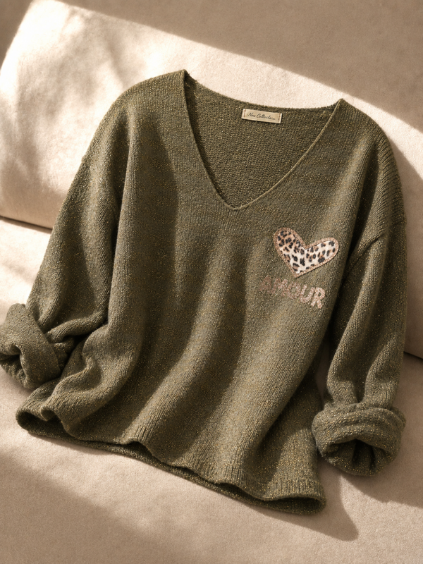 Pull Amour kaki