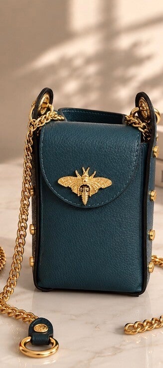 sac abeille bleu canard