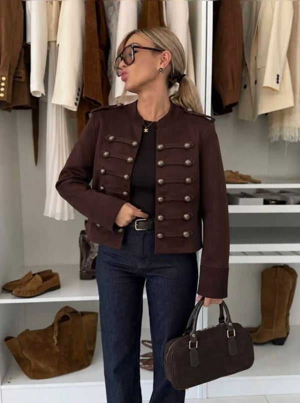 Veste officier marron