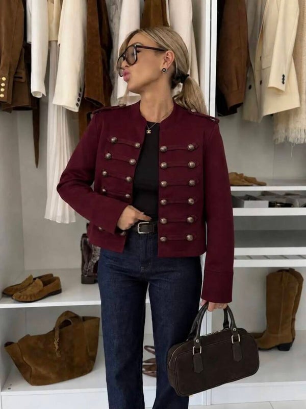 Veste officier bordeaux