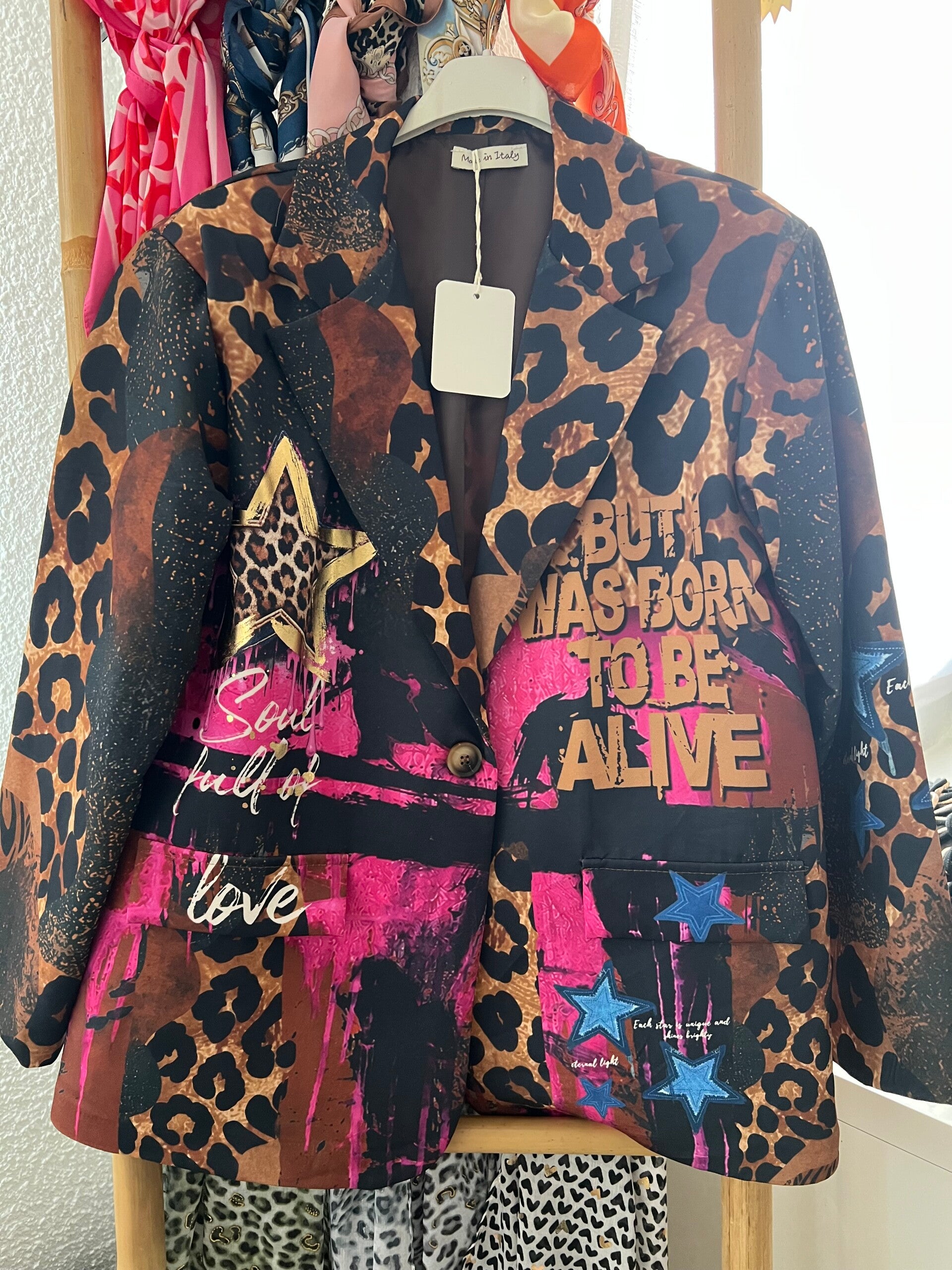 Blazer étoile léopard
