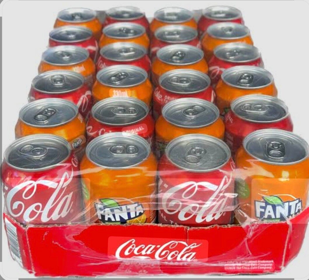 Mix tray coca cola/fanta