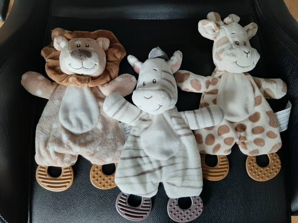 Dieren knuffels met bijtring