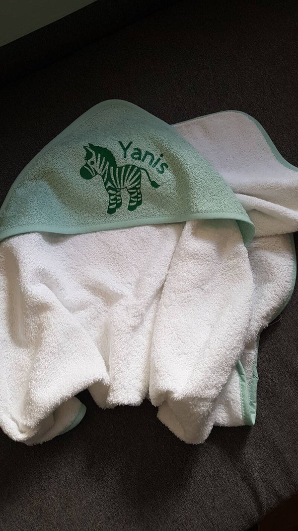 Handdoek met kap