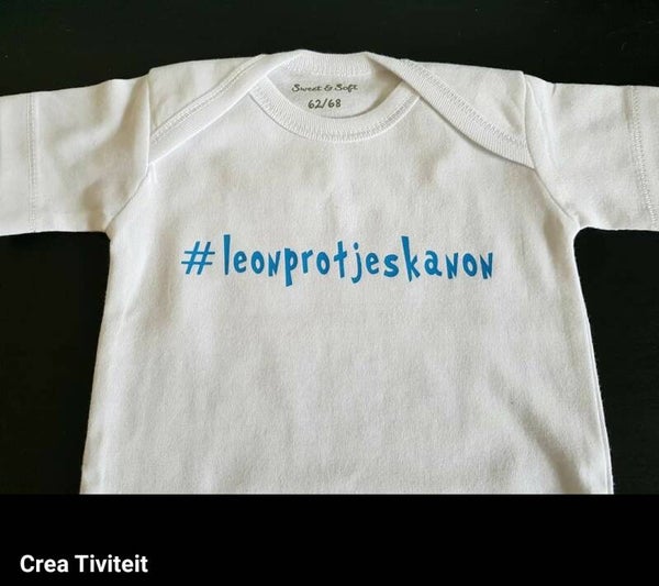 Romper met eigen tekst