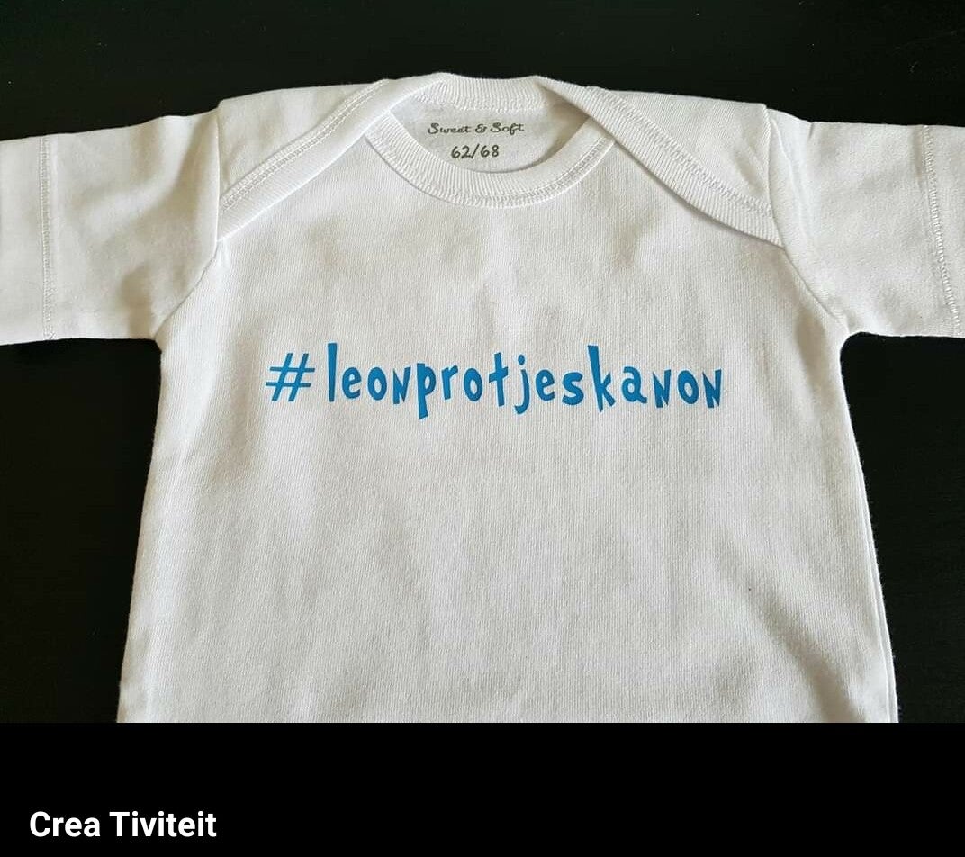 Romper met eigen tekst