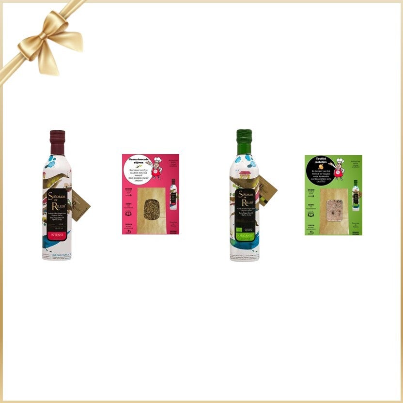 Geschenk box 4-delig:  INTENSE + ORGANIC & RECIPE