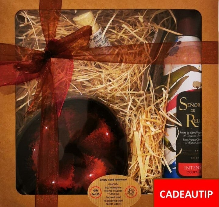 SET 15 - INTENSE 500 ML + COCONUT BOWL (kleur naar keuze) + HIMALAYA TRUFFELZOUT