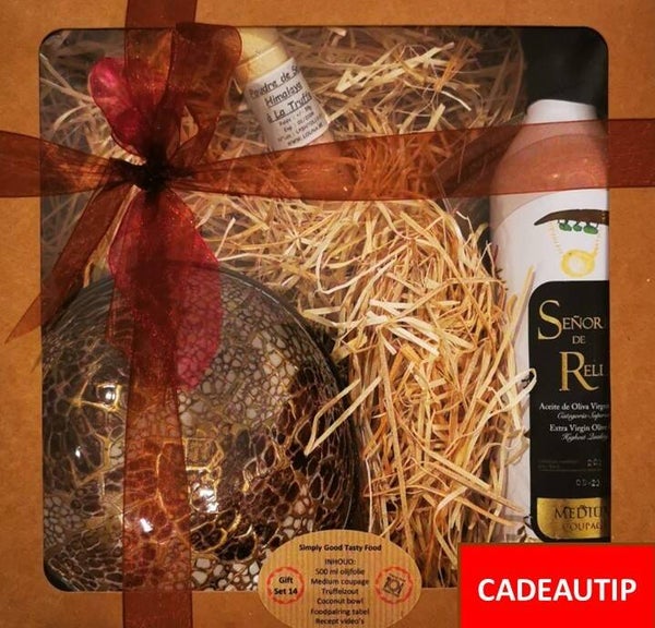 SET 14 - MEDIUM 500 ML + COCONUT BOWL (kleur naar keuze) + HIMALAYA TRUFFELZOUT