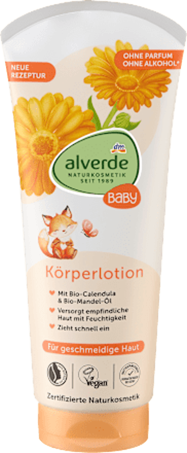Alverde BABY bodylotion, 200 ml