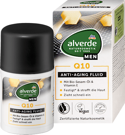 Alverde MEN Q10 Anti-Aging Fluid, 50 ml