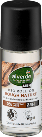 Alverde MEN deo roll-on Rough Nature, 50 ml