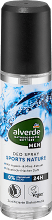Alverde MEN deo verstuiver Sports Nature, 75 ml