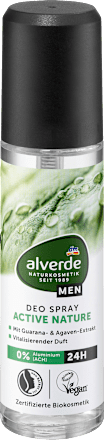 Alverde MEN deo verstuiver Active Nature, 75 ml