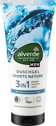 Alverde MEN douchegel Sports Nature 3in1,  200 ml